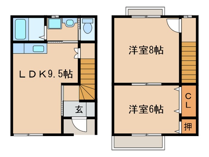 Pure Mate平子の物件間取画像