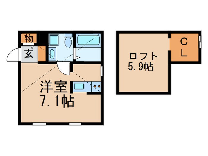 ロフト壱番館の物件間取画像