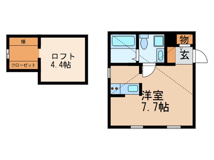 ロフト壱番館の物件間取画像