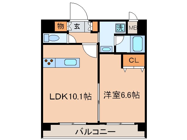 スタジオスクエア泉の物件間取画像