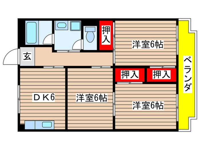 サンハイツ中平２の物件間取画像