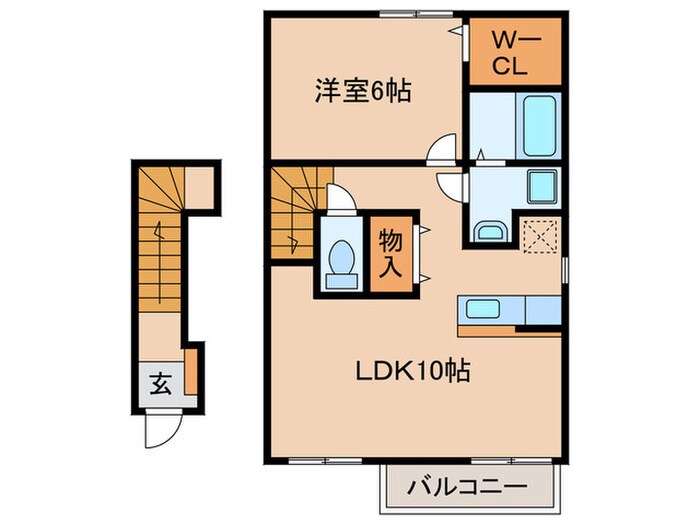 シャロ－ム岩塚の物件間取画像