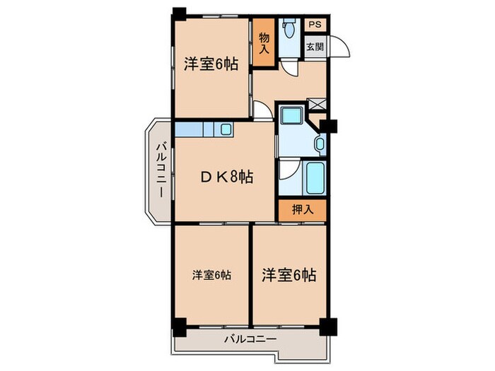 メゾン・ド・徳川苑の物件間取画像