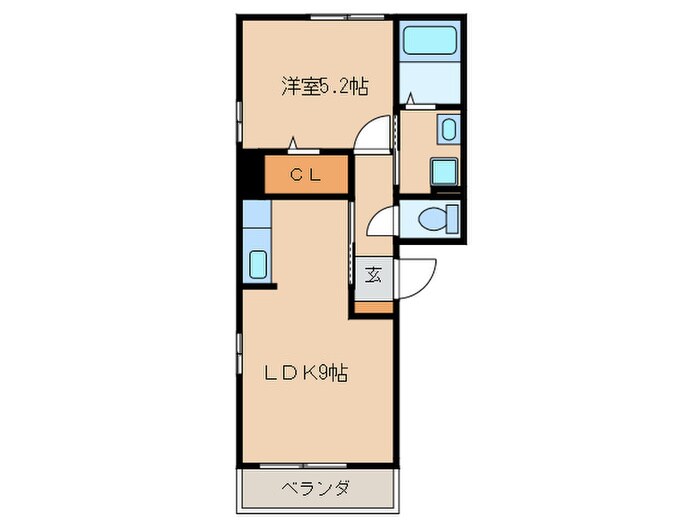 エレガンス靖国の物件間取画像