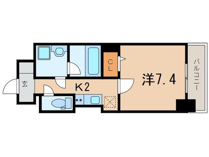 シャルマンソワレ名駅の物件間取画像