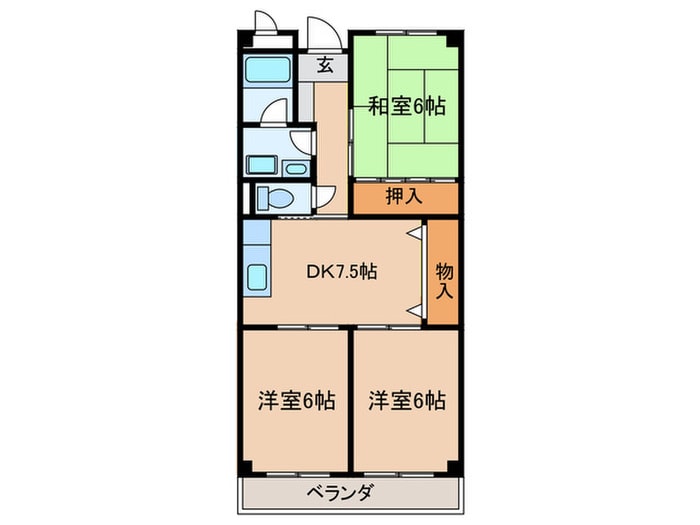 リンピア村瀬の物件間取画像