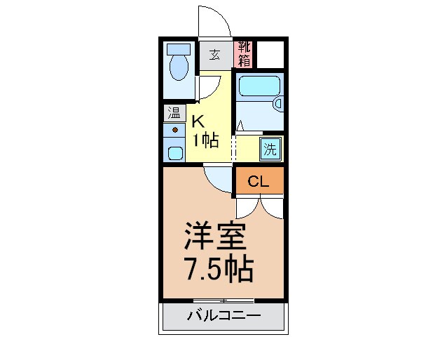 ビュ－テラスⅡの物件間取画像