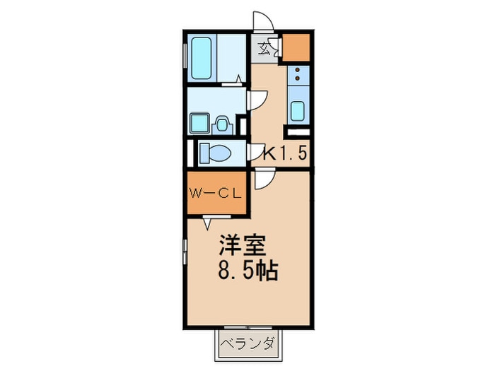 ＶＩＥＷ　ＣＯＵＲＴ　Ⅴの物件間取画像