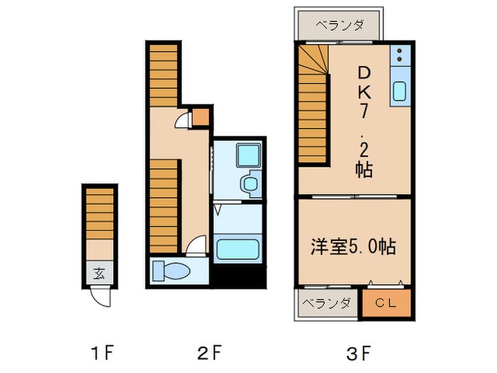 エスポワール山王の物件間取画像