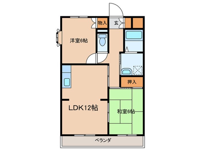 サンハイツヒカリの物件間取画像