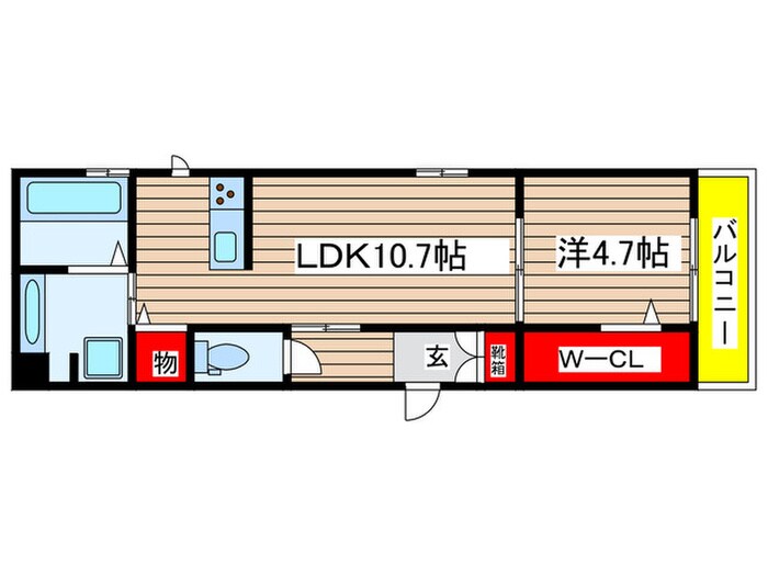 グラン仁所町の物件間取画像