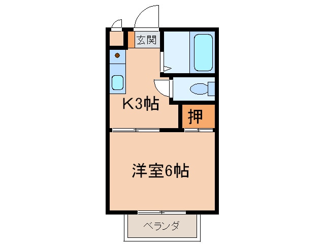 ドミ－ル塩池の物件間取画像