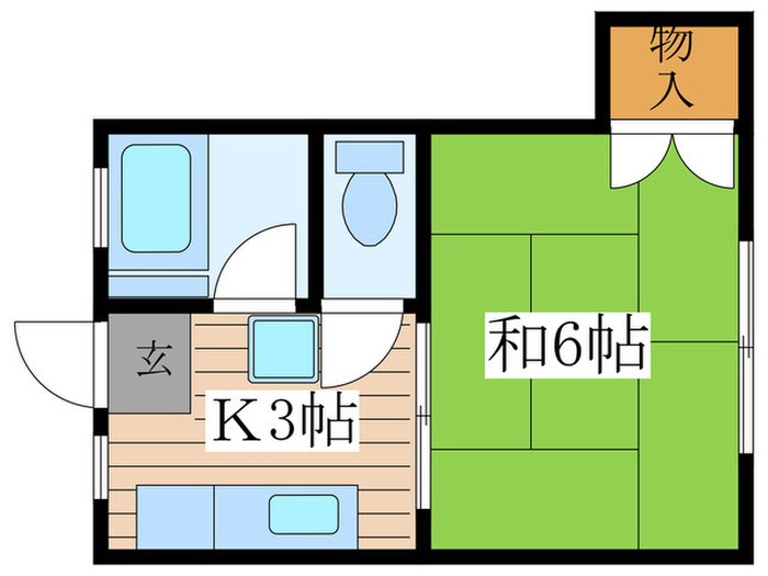 ハイツかめやの物件間取画像
