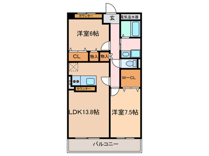 アニマ－トの物件間取画像