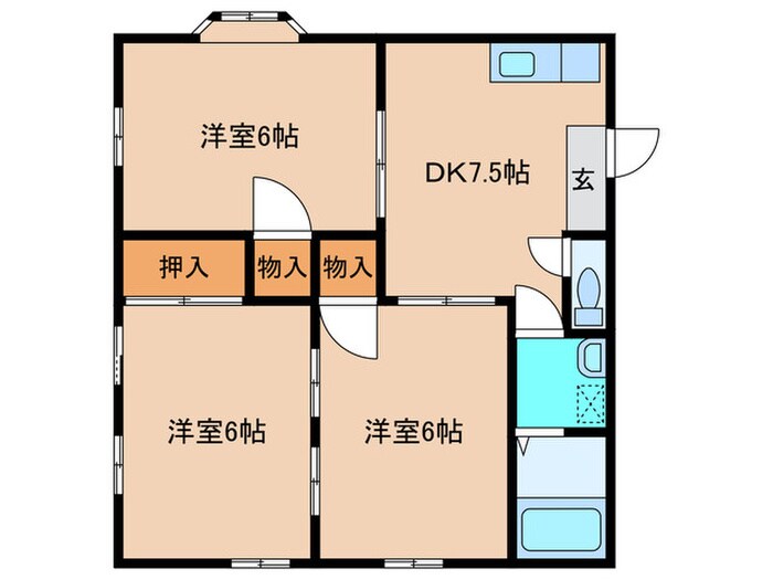 安城第６東海ビルの物件間取画像