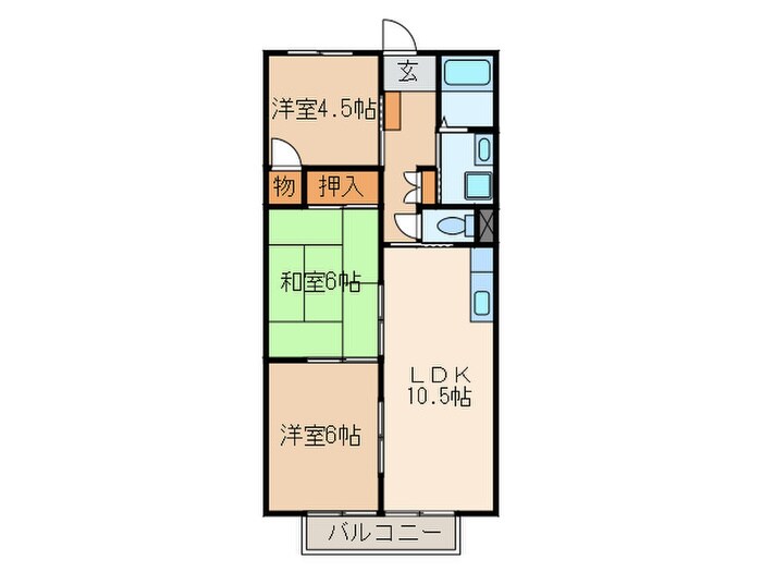 プラネットハウスの物件間取画像