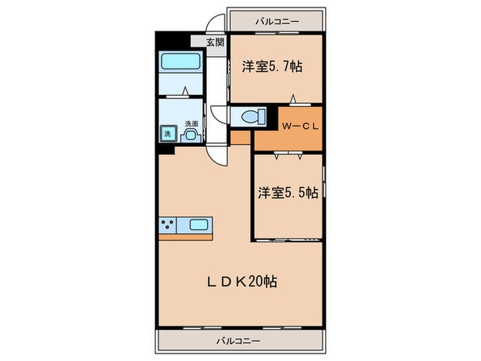 幸和ハイツの物件間取画像