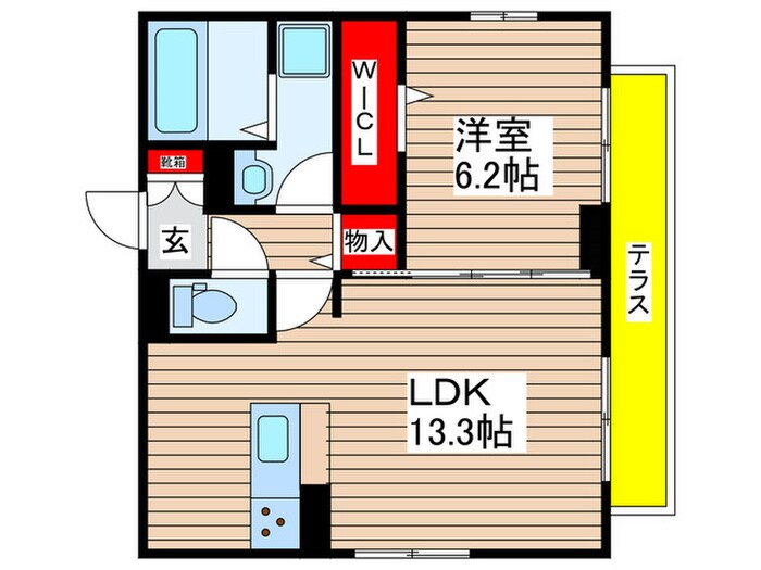 サンティモンの物件間取画像