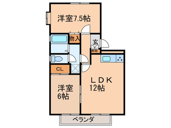 ピュアパレスＢの物件間取画像