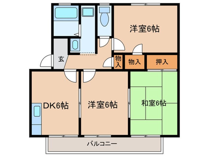 コンフォートCの物件間取画像