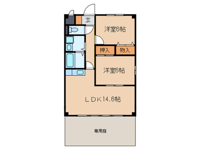 グランドステイ宮後の物件間取画像