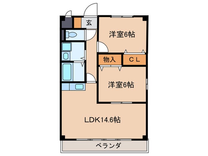 グランドステイ宮後の物件間取画像