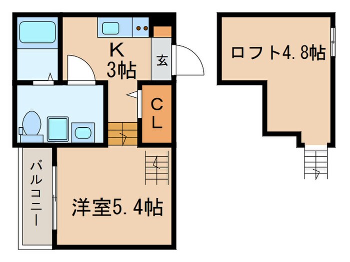 ロッカフォルテの物件間取画像