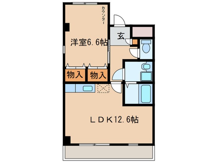 リバ－サイド・愛の物件間取画像