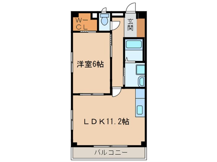 コンフォートＡの物件間取画像