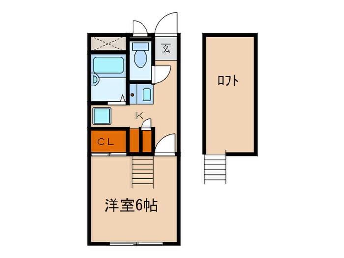 カーサ曽池町の物件間取画像