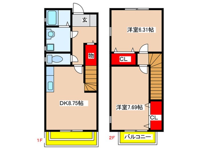 グレイスSAKURAの物件間取画像