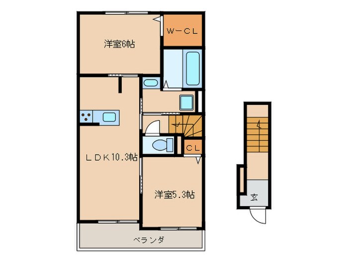 サルサージュⅠの物件間取画像