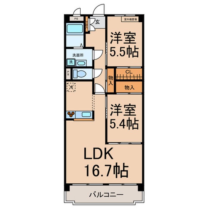 メゾンプチシャトー出口 Ａ館の物件間取画像