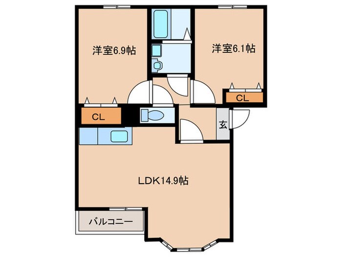 ラピュタＡの物件間取画像