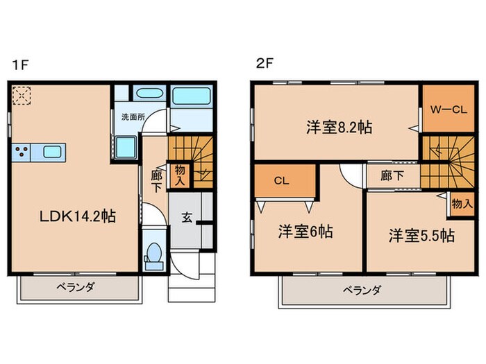 アンジュールの物件間取画像