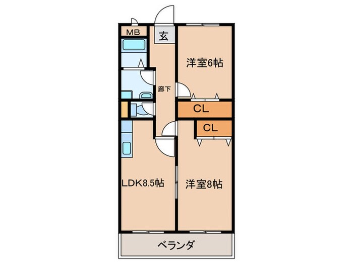 エクセル２の物件間取画像