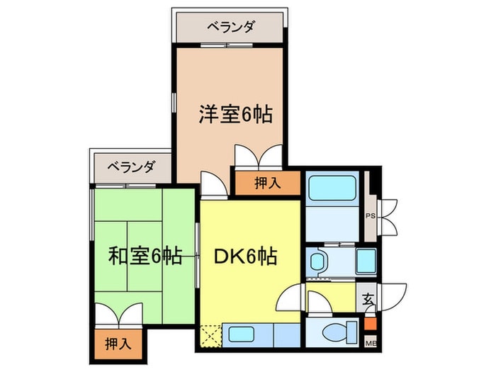 グレ－スホリベ５の物件間取画像