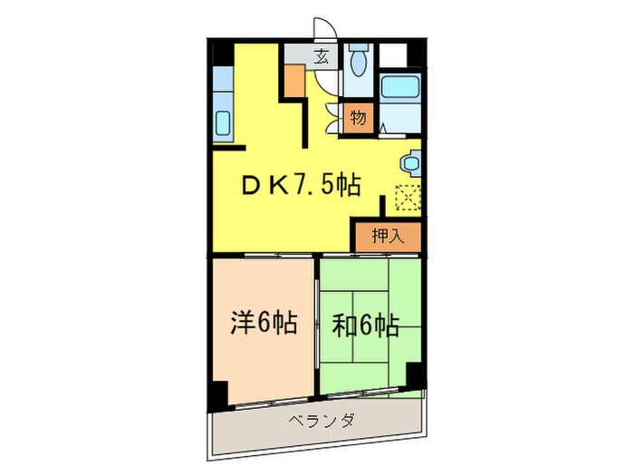 メイプル金山の物件間取画像