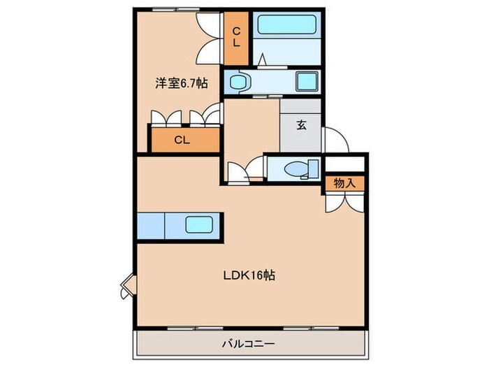 ティアリーダイアモンドの物件間取画像