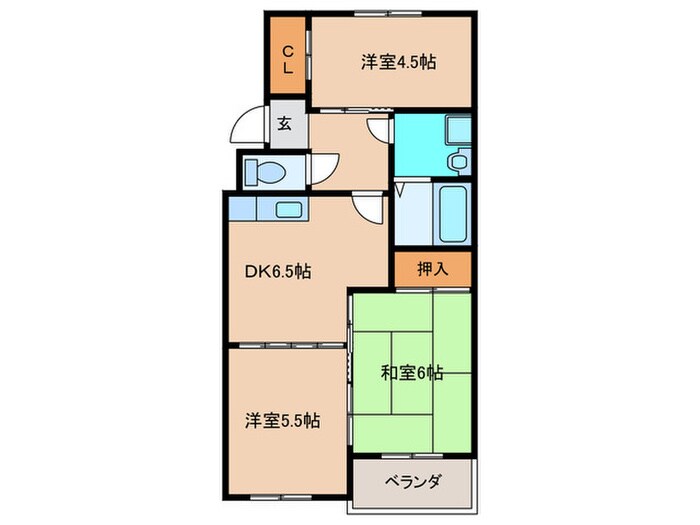 プリムローズマキBの物件間取画像