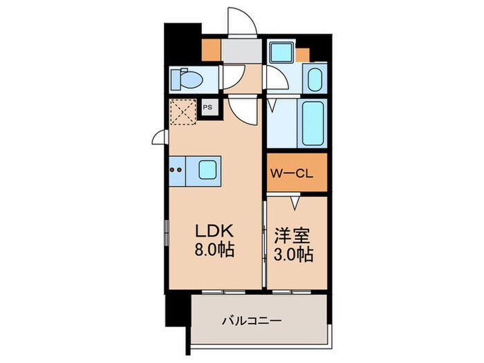 デュオフラッツ栄の物件間取画像