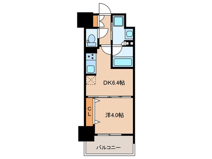 ﾌﾟﾚｻﾝｽﾛｼﾞｪ名古屋駅前(1003)の物件間取画像