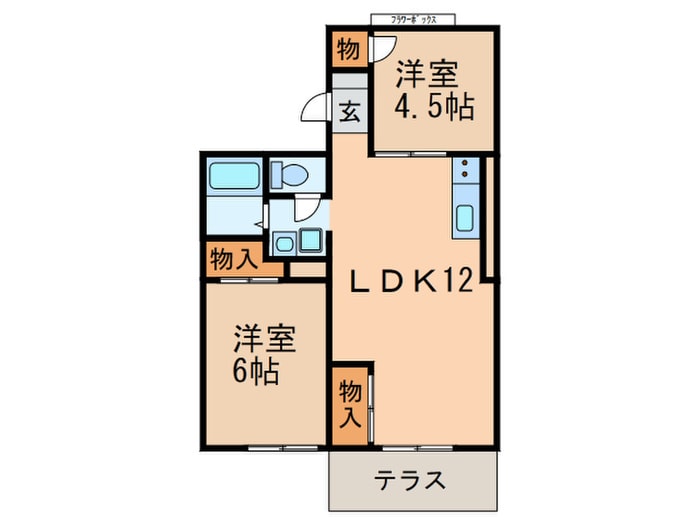 ホワイトコーポアサイⅡの物件間取画像