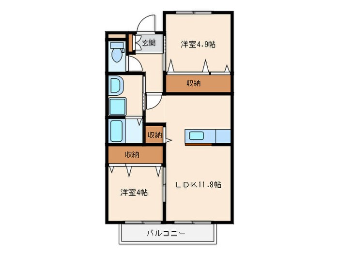 ア－トパ－ク月見の物件間取画像