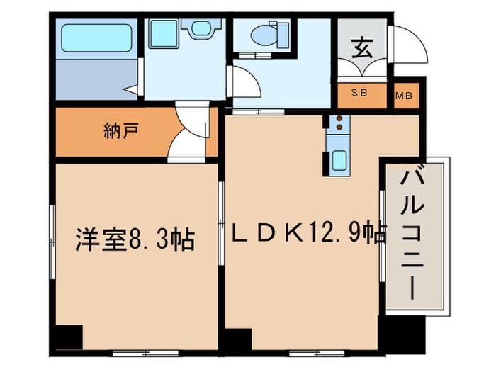 名駅アイサンメゾンの物件間取画像