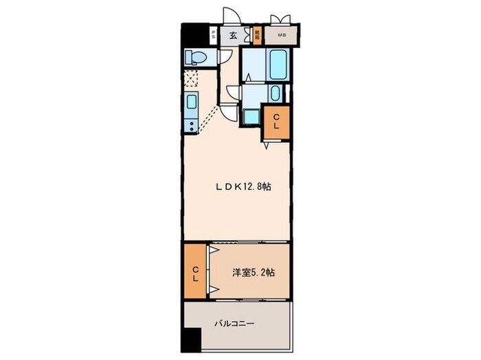 名駅アイサンメゾンの物件間取画像