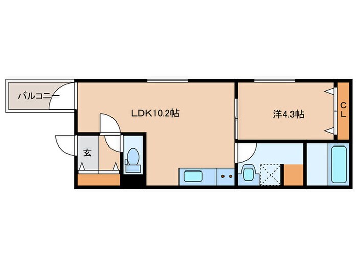 DEVELD本陣の物件間取画像