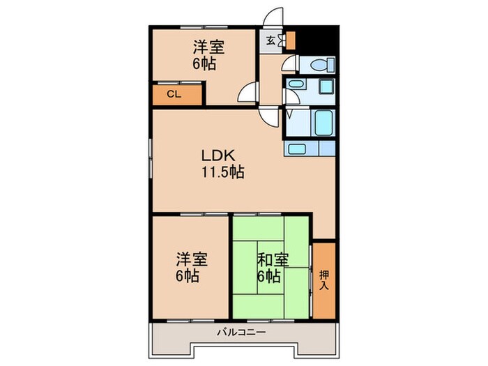 グレース貴船の物件間取画像