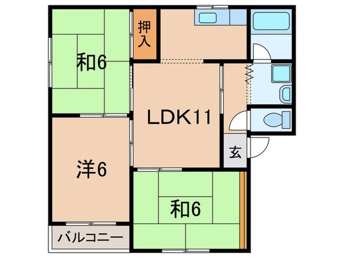 エクレール本庄西の物件間取画像