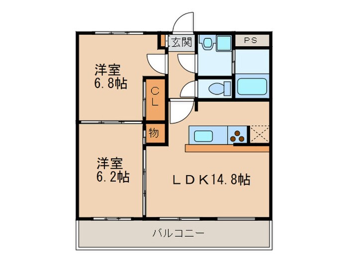 ＲＩＳＥ黒門の物件間取画像